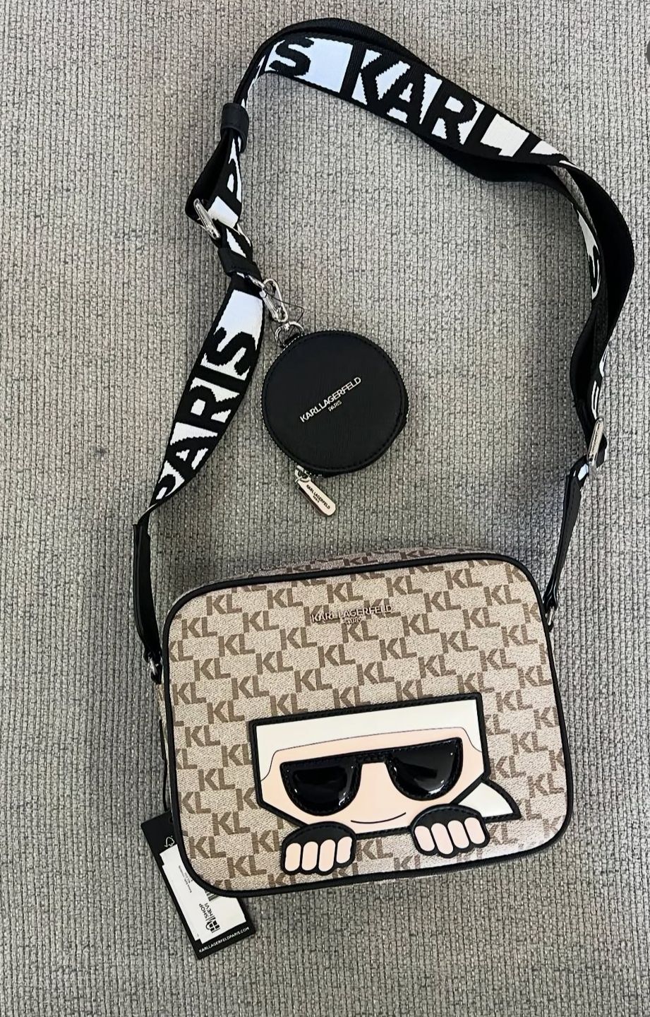 Karl Lagerfeld Mini Crossbody Bag con Monedero – Estilo y Funcionalidad