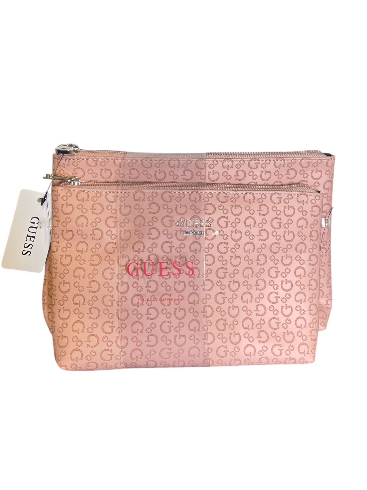 Set de 2 Cosmetiqueras GUESS Rosa