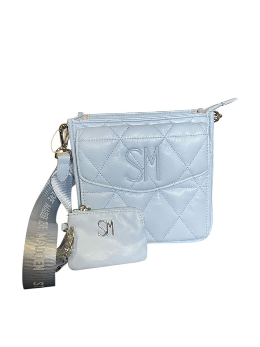 Crossbody Acolchada Azul Cielo SM con Monedero