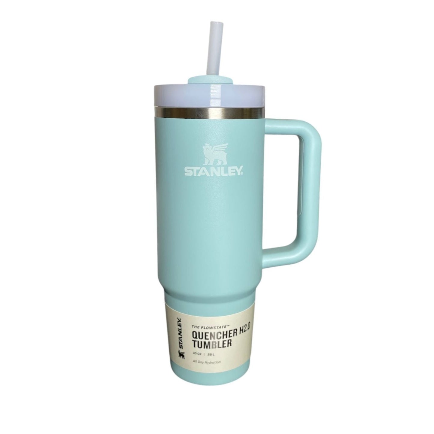 Vaso Stanley Quencher H2.0 con Asa y Popote – 30 oz