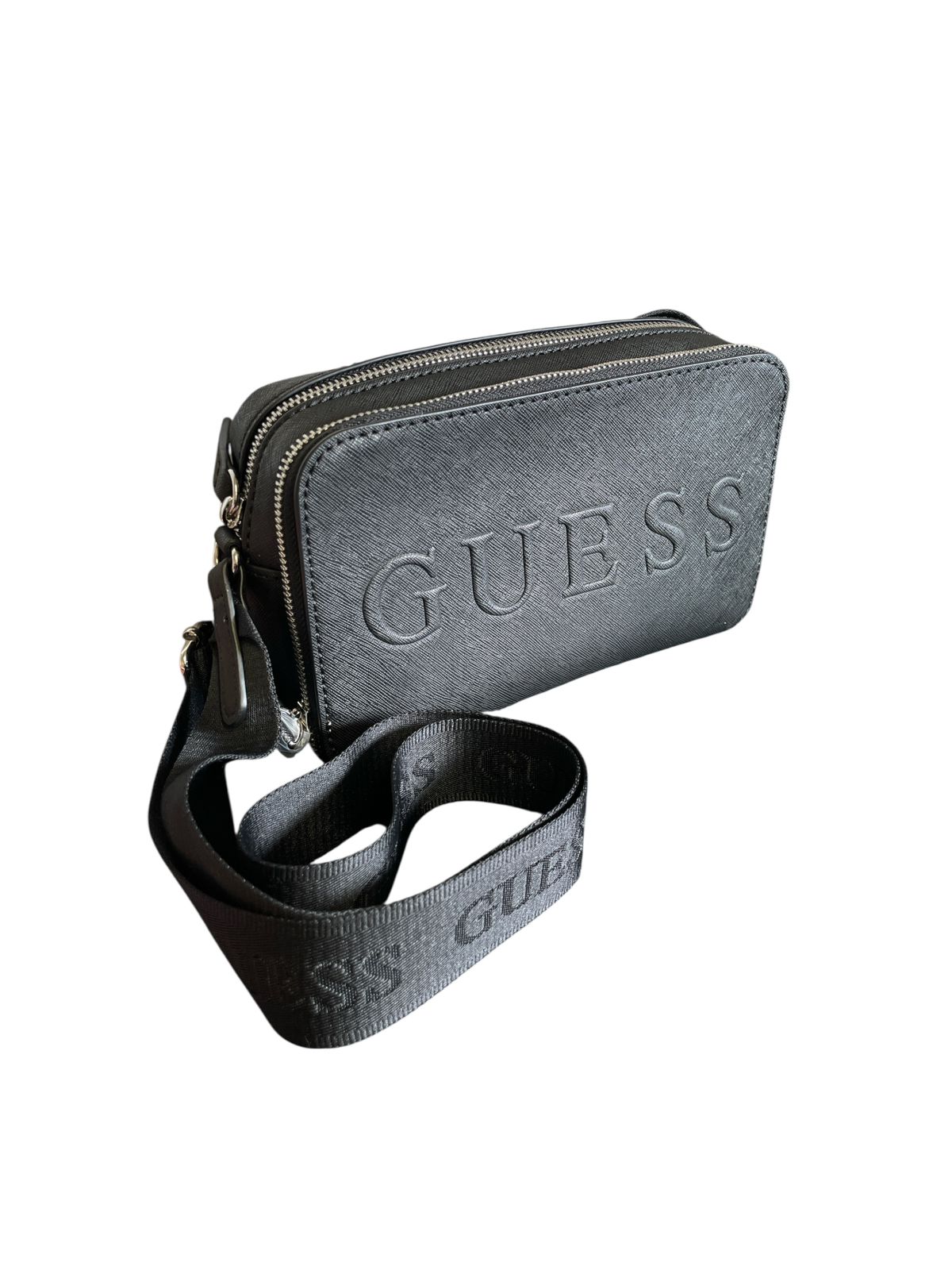 Crossbody GUESS Negro – Elegancia Compacta