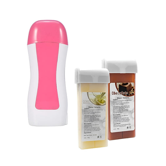 kit depilador fundidor de cera + 2 cartuchos de cera