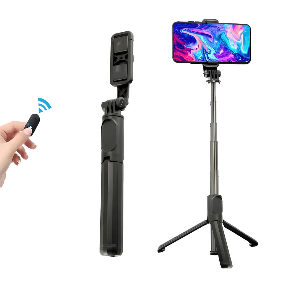 Palo selfie con trípode y control remoto